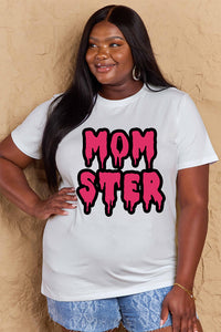 Full Size MOM STER Graphic Cotton T-Shirt