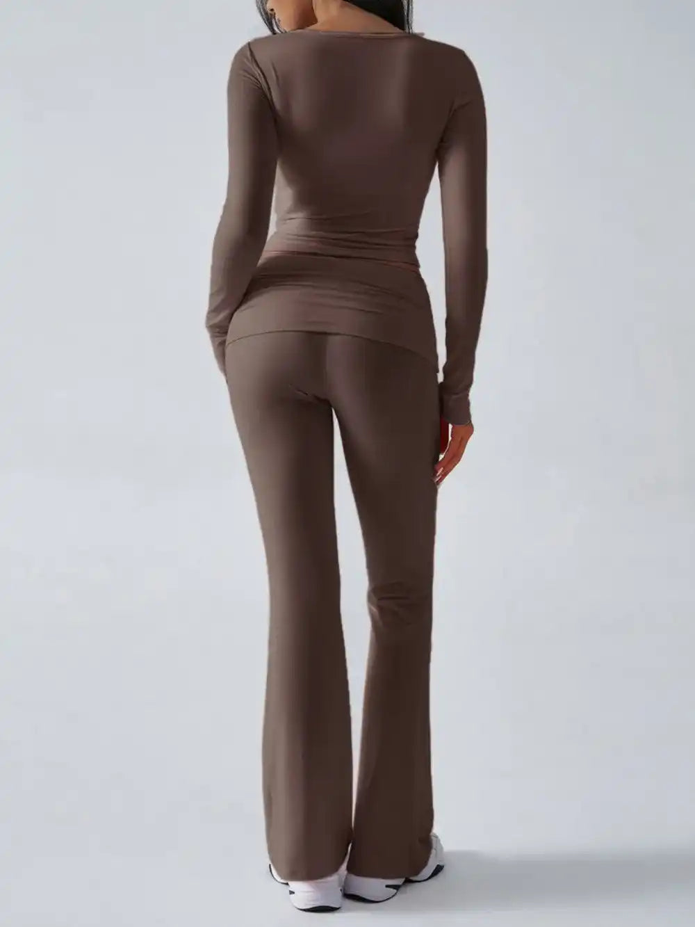 Devine Ruched Long Sleeve Top and Pants Set 100100100351065 35 Affordable Fashion Under $100 Jerry's Apparel 