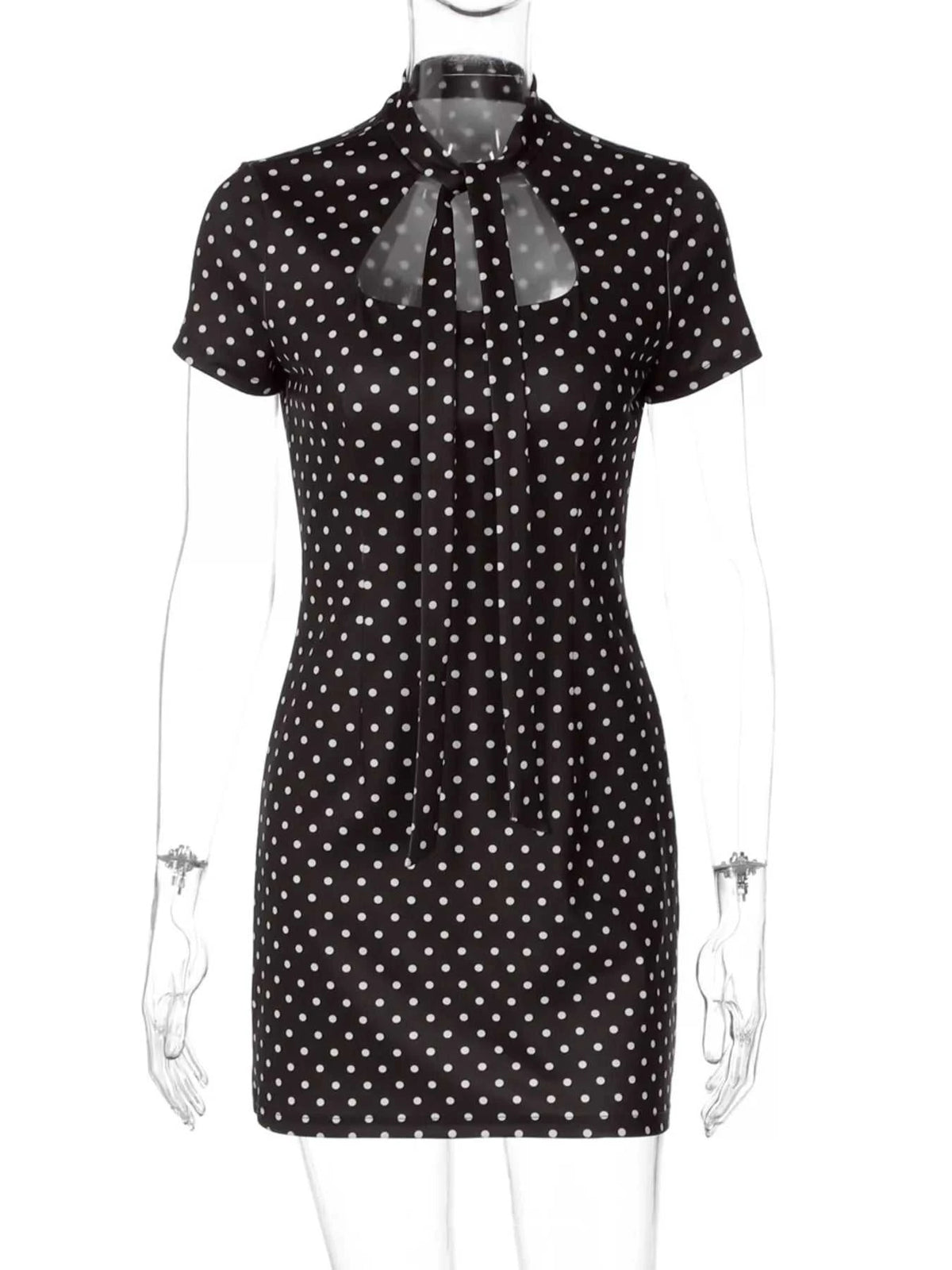 Polka Dot Cut-Out Front Mini Dress 100100763209154 25 Gifts for Her Jerry's Apparel 