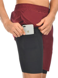 Men's Elastic Waist Active Shorts