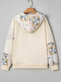 Geo Pattern Patchwork Hoodie with Kangaroo Pocket 100100667766233 45 Affordable Fashion Under $100 Jerry's Apparel 