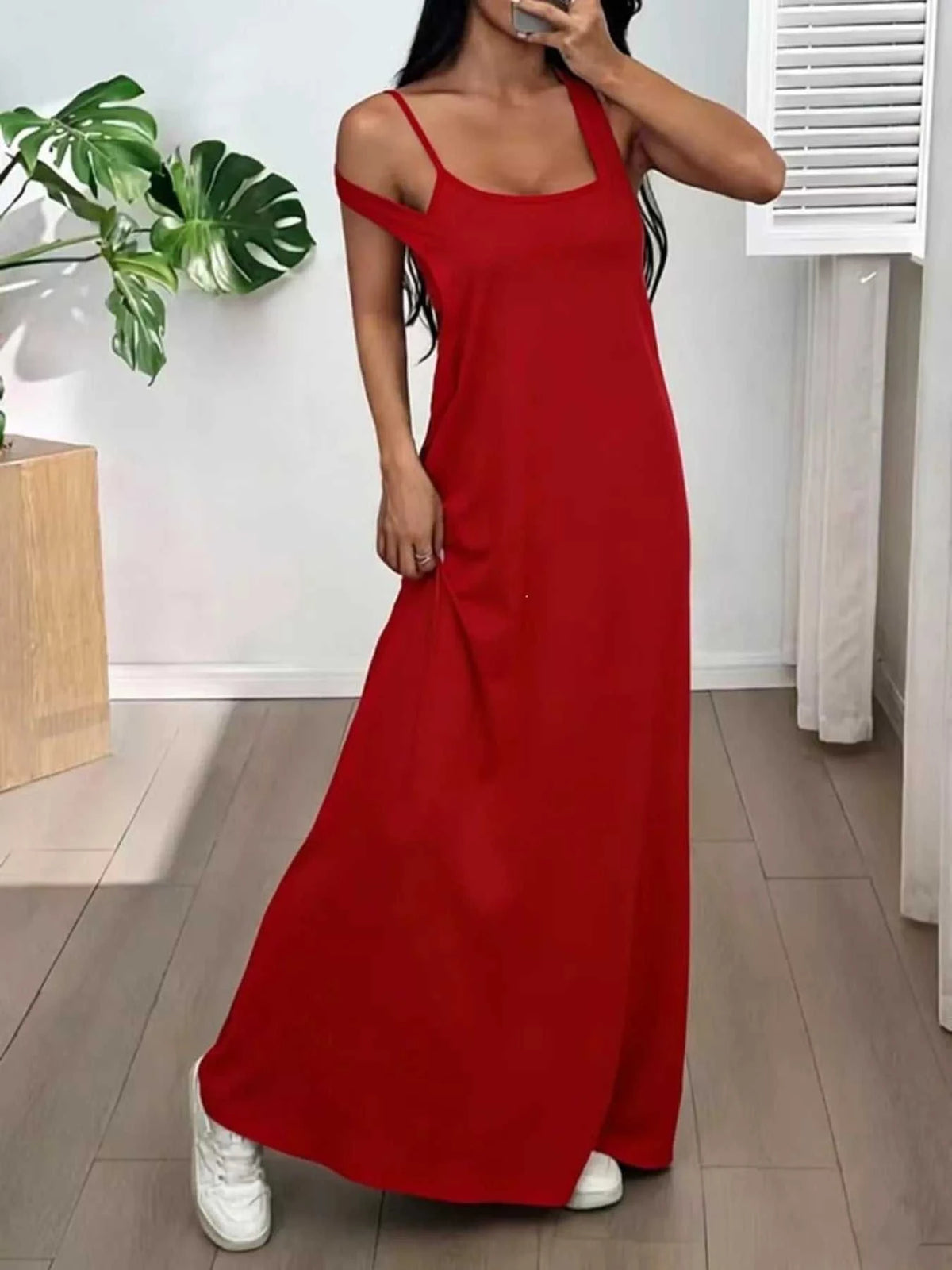 Scoop Neck Cami and Maxi Dress Set 100100537904163 34 Affordable Fashion Under $100 Jerry's Apparel 