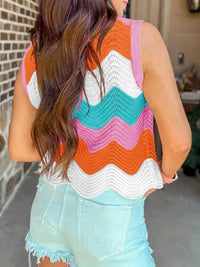Color Block Round Neck Sweater Vest 100100253791586 34 Affordable Fashion Under $100 Jerry's Apparel 