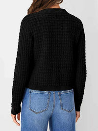 Textured Knit Button-Front Cardigan 100100626365347 44 Affordable Fashion Under $100 Jerry's Apparel 