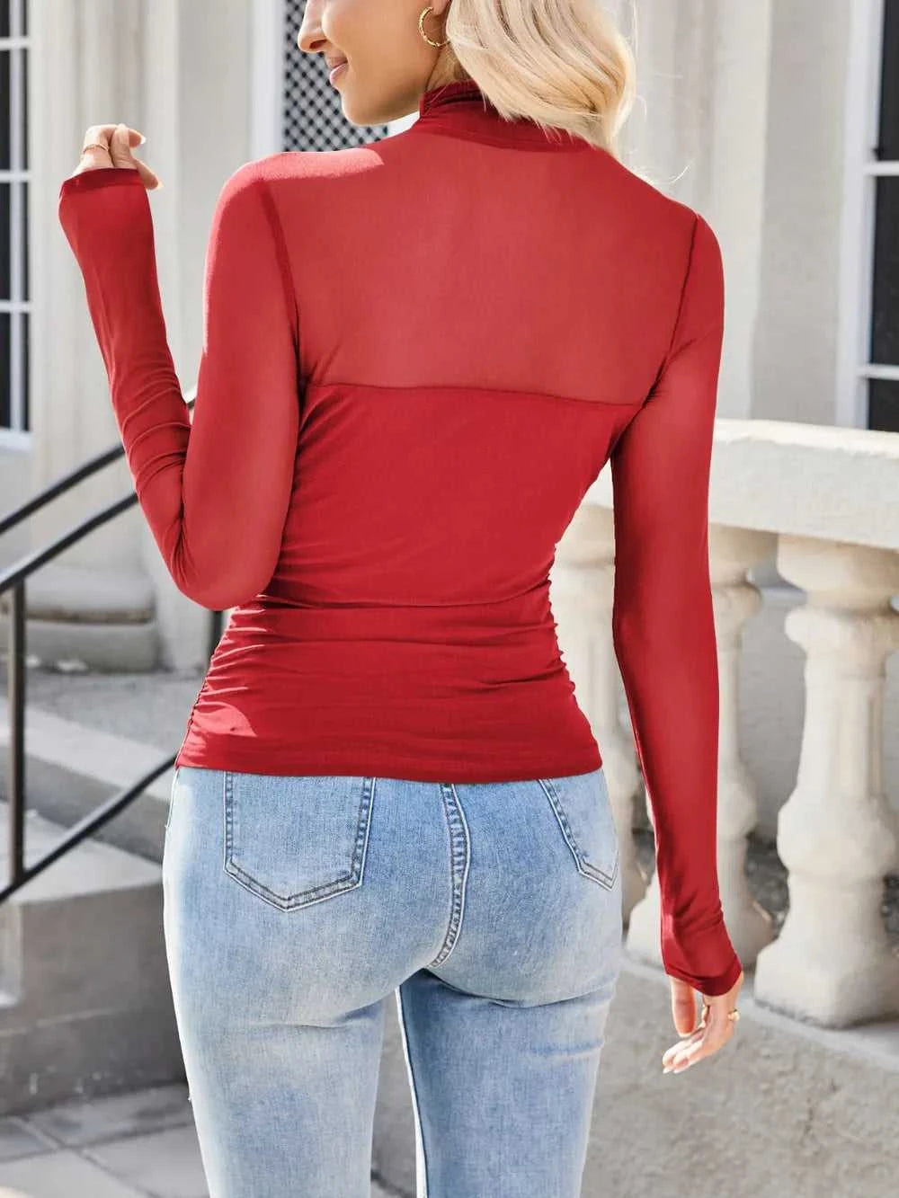 Lovelet Mock Neck Long Sleeve Top 100100702645890 33 Affordable Fashion Under $100 Jerry's Apparel 