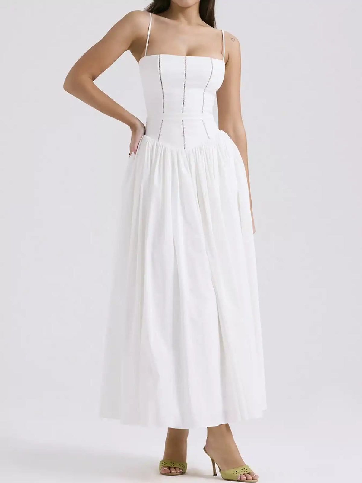 Floral Spaghetti Straps Midi Dress 101001005550846 56 Affordable Fashion Under $100 Jerry's Apparel 