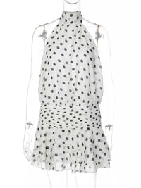Polka Dot Halter Neck Ruffle Dress 100100761627730 51 Affordable Fashion Under $100 Jerry's Apparel 