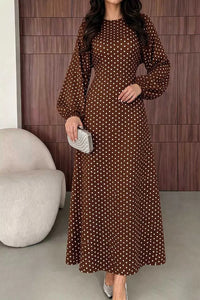 Polka Dot Long Sleeve Maxi Dress 101001469171625 35 Affordable Fashion Under $100 Jerry's Apparel 