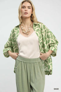 Umgee Printed Button Down Shirt 100100977401221 55 Affordable Fashion Under $100 Jerry's Apparel 