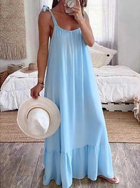 Sleeveless Tie Strap Flowy Maxi Dress 100100361101152 36 Affordable Fashion Under $100 Jerry's Apparel 