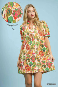 Umgee Jacquard Abstract Print Mini Dress 100100379101288 51 Affordable Fashion Under $100 Jerry's Apparel 