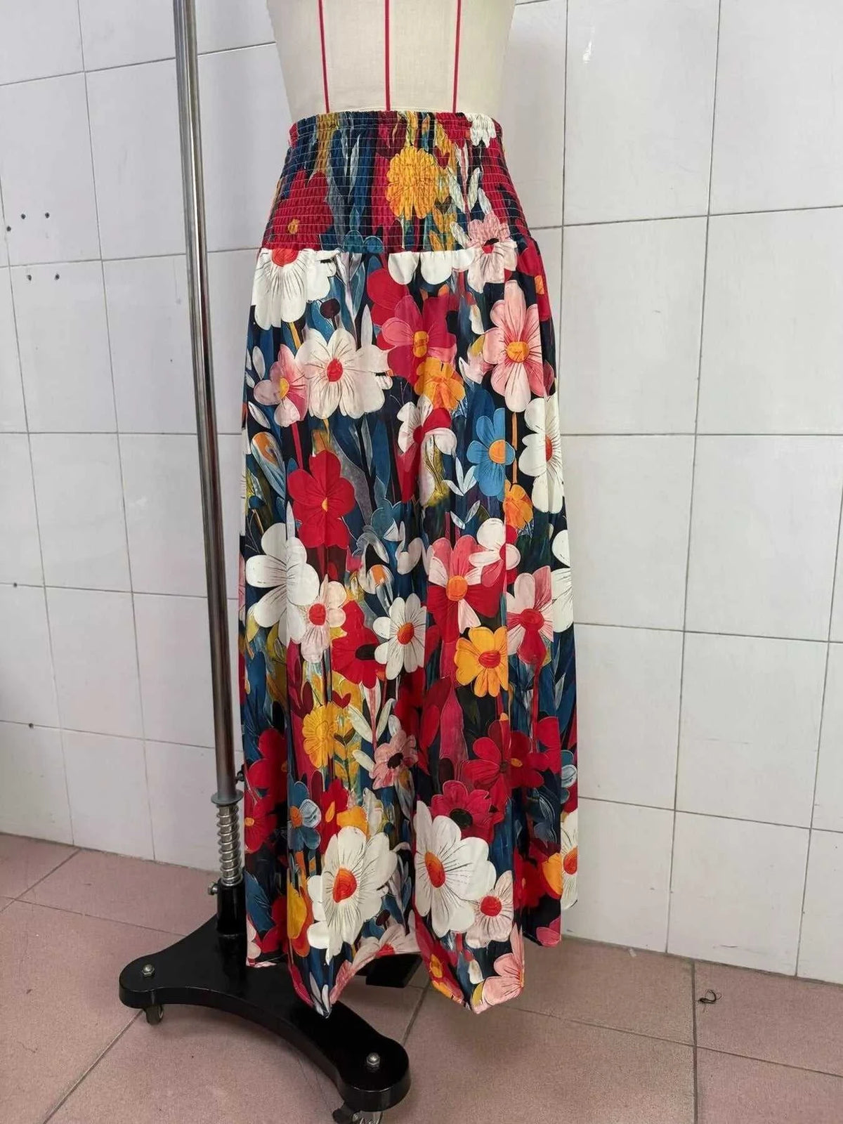 Floral Print High-Waisted Maxi Skirt 101001336112504 33 Affordable Fashion Under $100 Jerry's Apparel 