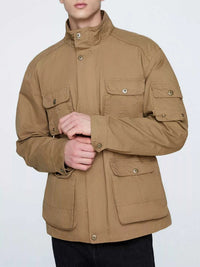 Men's Plus Size Multi-Pocket Zip Up Jacket 100400834848809 191 Fashion Forward Plus Size Clothing Jerry's Apparel 