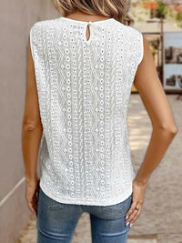 Lace Eyelet Sleeveless Top 100100054601277 29 Affordable Fashion Under $100 Jerry's Apparel 