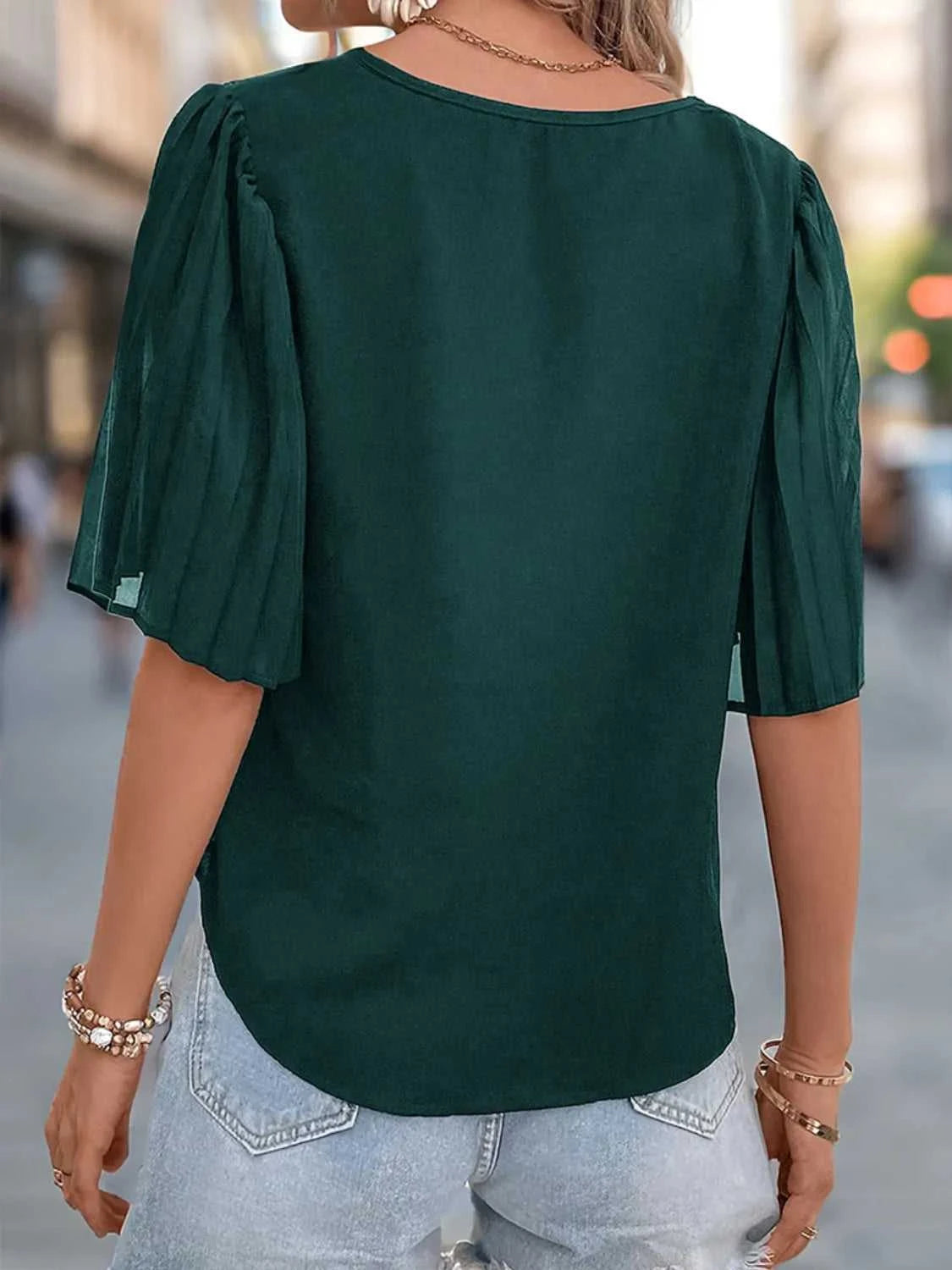 V-Neck Half Sleeve Blouse 100100062921565 30 Affordable Fashion Under $100 Jerry's Apparel 