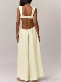 Backless Wide-Leg Jumpsuit with Cut-out Detail 101001809712429 55 Affordable Fashion Under $100 Jerry's Apparel 