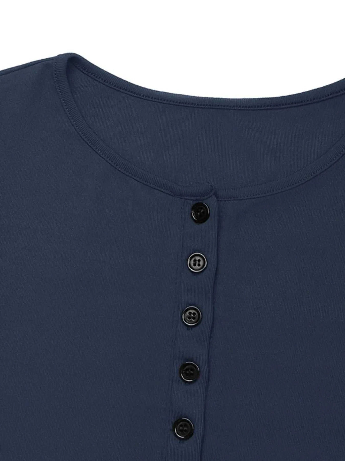 Long Sleeve Button Front Fitted T-Shirt 100100801861389 38 Affordable Fashion Under $100 Jerry's Apparel 