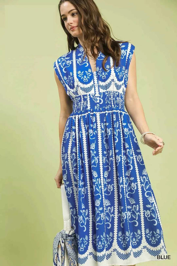Umgee Sleeveless Smocked Midi Dress 100100878561997 62 Affordable Fashion Under $100 Jerry's Apparel 