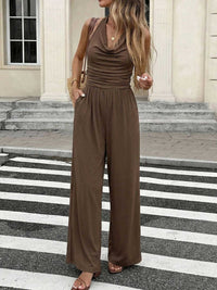 Halter Neck Wide Leg Jumpsuit 100100973282685 31 Affordable Fashion Under $100 Jerry's Apparel 