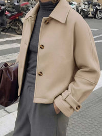 Collared Neck Button Up Jacket 100100656616397 47 Affordable Fashion Under $100 Jerry's Apparel 