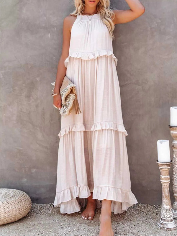 Ruffled Tiered Sleeveless Maxi Dress 100100900580027 49 Affordable Fashion Under $100 Jerry's Apparel 