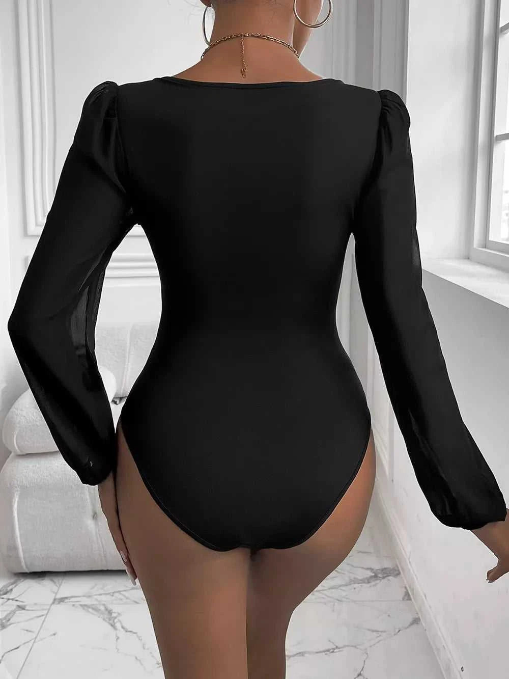 Perfee Sweetheart Neck Long Sleeve Bodysuit 100100658281671 31 Gifts for Her Jerry's Apparel 