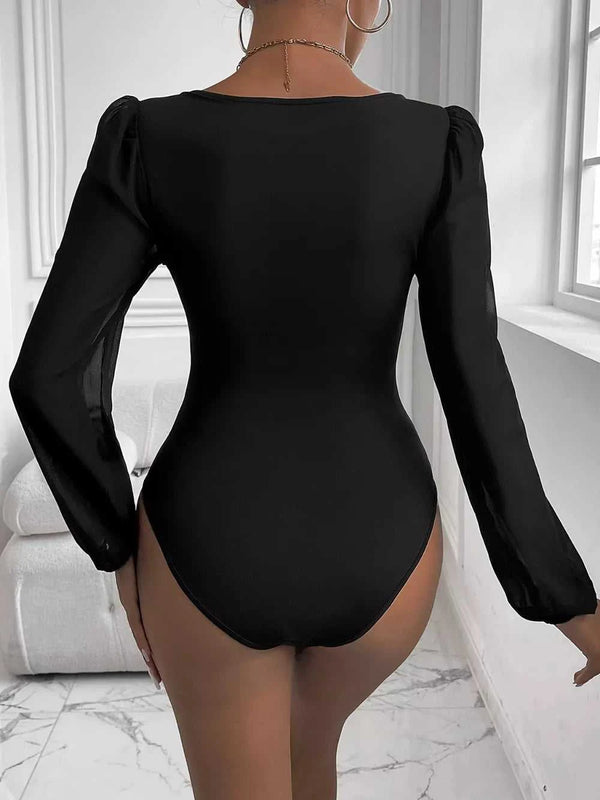 Perfee Sweetheart Neck Long Sleeve Bodysuit 100100658281671 31 Gifts for Her Jerry's Apparel 