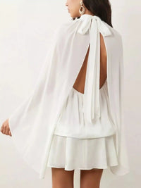 Tie Back Flare Sleeve Mini Dress 101001243212797 45 Affordable Fashion Under $100 Jerry's Apparel 