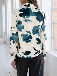 Printed V-Neck Long Sleeve Blouse 100100740911110 33 Affordable Fashion Under $100 Jerry's Apparel 