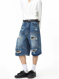 Men's Distressed Loose-Fit Denim Shorts 104003907755937 77 Affordable Fashion Under $100 Jerry's Apparel 