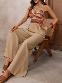 Halter Neck Wide Leg Jumpsuit 100100732833825 34 Affordable Fashion Under $100 Jerry's Apparel 