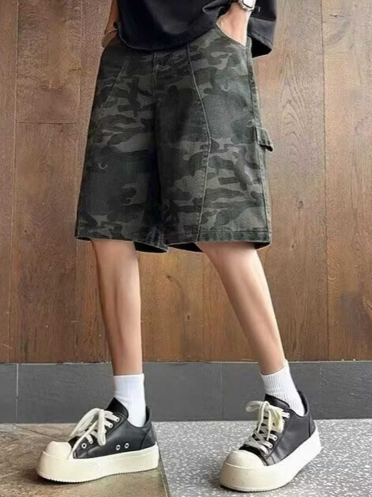 Men's Full Size Camouflage Print Loose Fit Shorts Plus Size 100400050463034 33 Affordable Fashion Under $100 Jerry's Apparel 