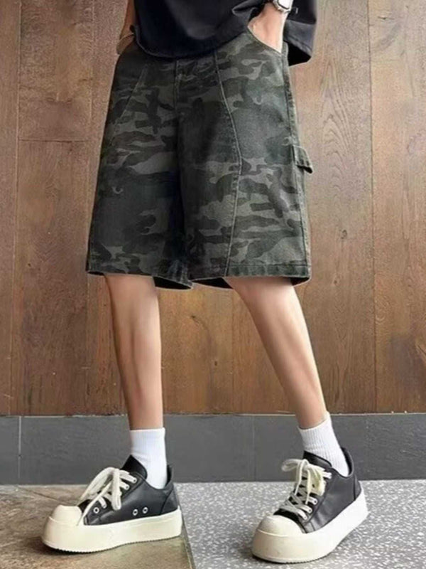 Men's Full Size Camouflage Print Loose Fit Shorts Plus Size 100400050463034 33 Affordable Fashion Under $100 Jerry's Apparel 