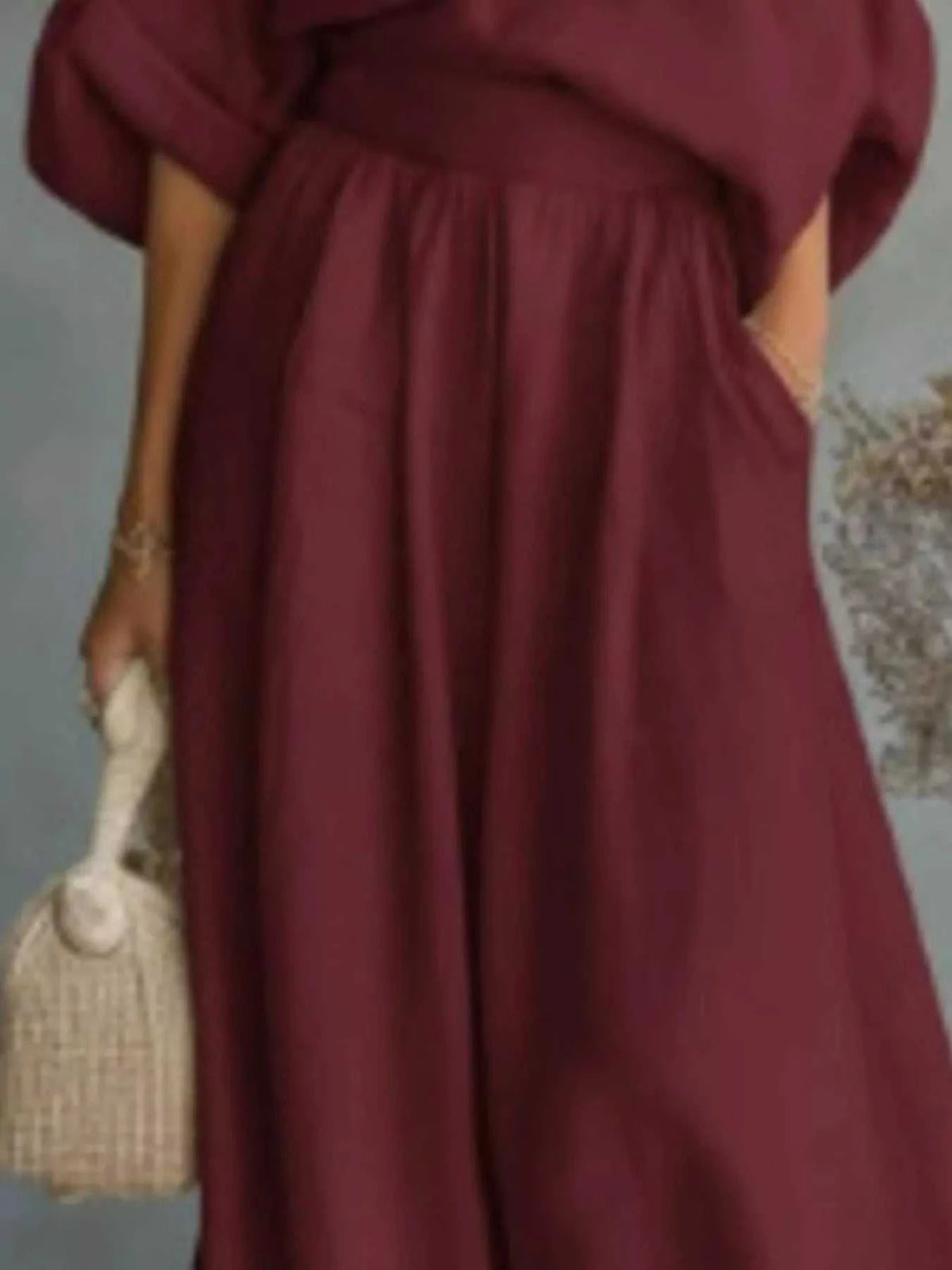 Full Size One Shoulder Top and Wide Leg Pants Set Plus Size 100100608957632 46 Affordable Fashion Under $100 Jerry's Apparel 