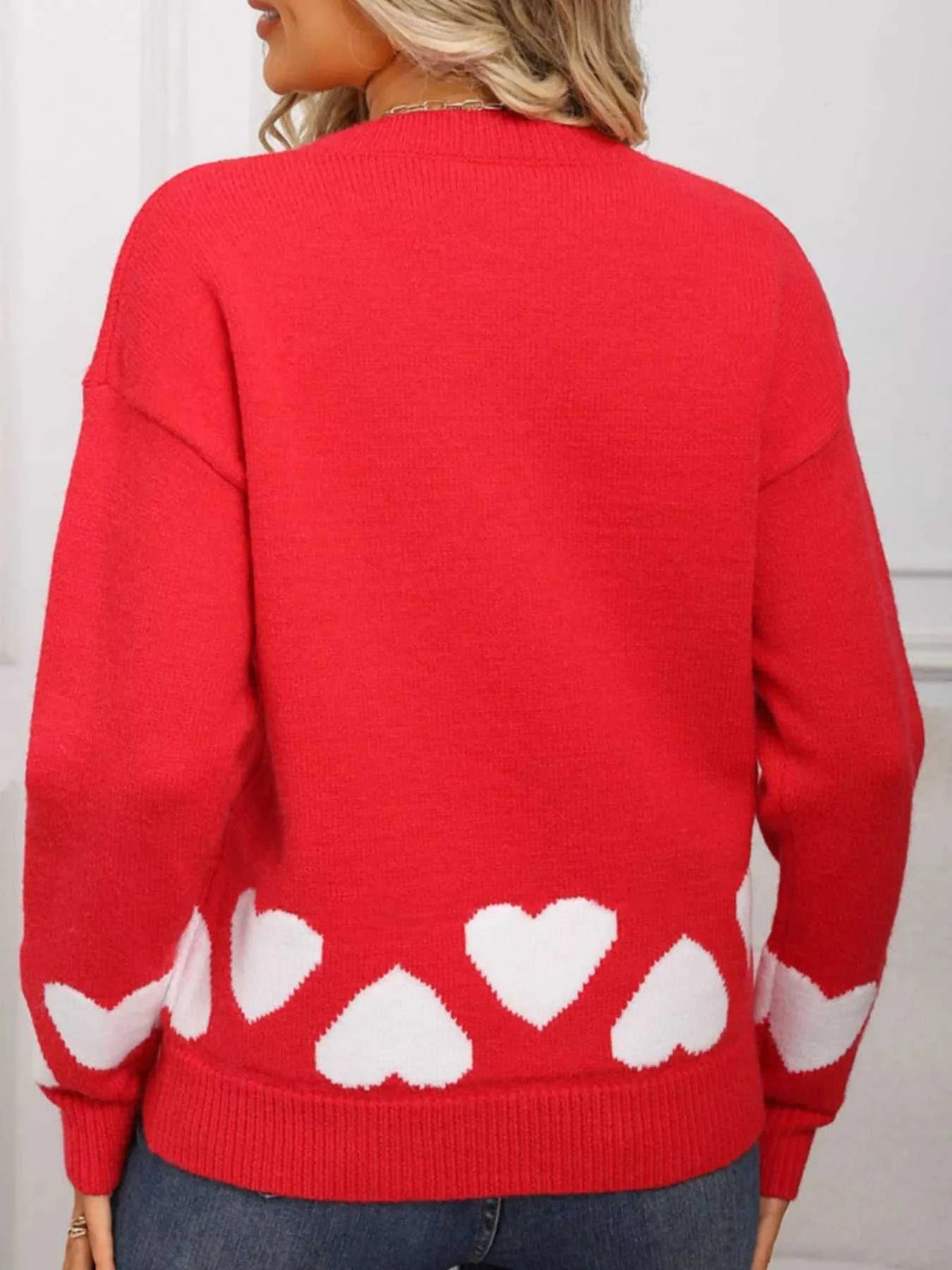 Valentine's Day Heart Crew Neck Sweater 100100239862699 46 Affordable Fashion Under $100 Jerry's Apparel 