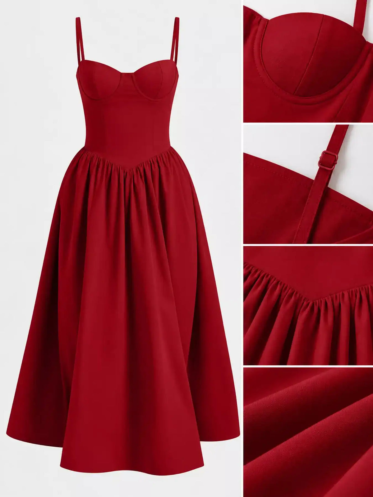 Sweetheart Neck Midi Cami Dress 101001446580191 42 Gifts for Her Jerry's Apparel 