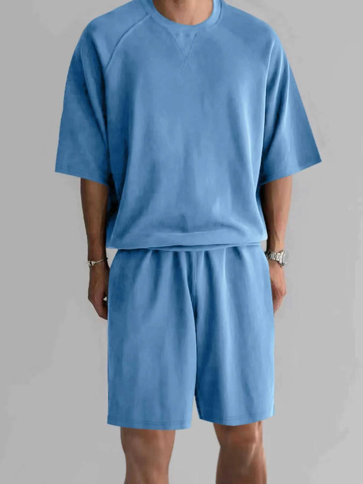 Men's Full Size Round Neck Top and Shorts Set Plus Size 100400057411424 41 Affordable Fashion Under $100 Jerry's Apparel 