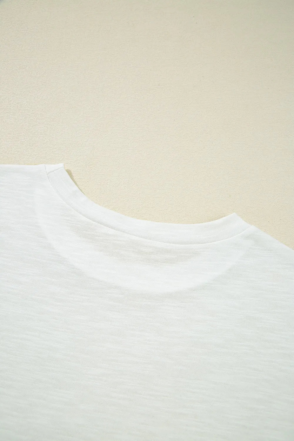 Lace Patchwork Cap Sleeve Round Neck T Shirt