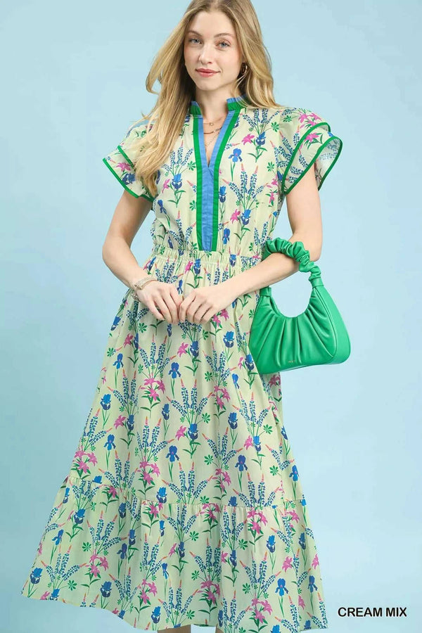 Umgee Mix Floral Midi Dress 100100185751689 62 Affordable Fashion Under $100 Jerry's Apparel 