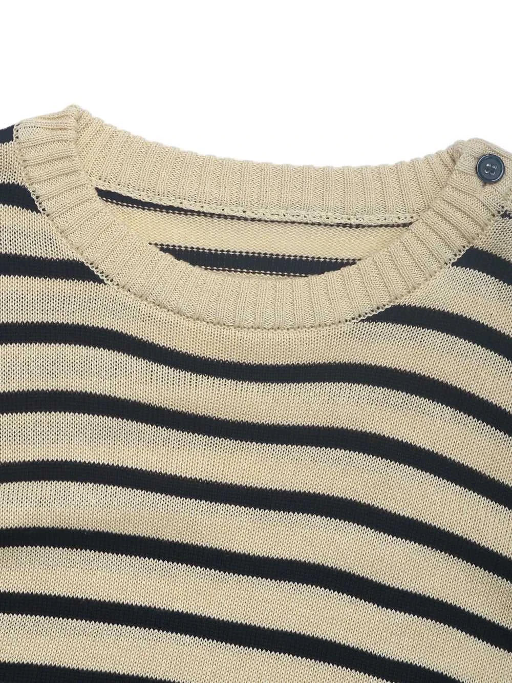 Perfee Striped Round Neck Long Sleeve Knit Top 100100498701057 40 Affordable Fashion Under $100 Jerry's Apparel 
