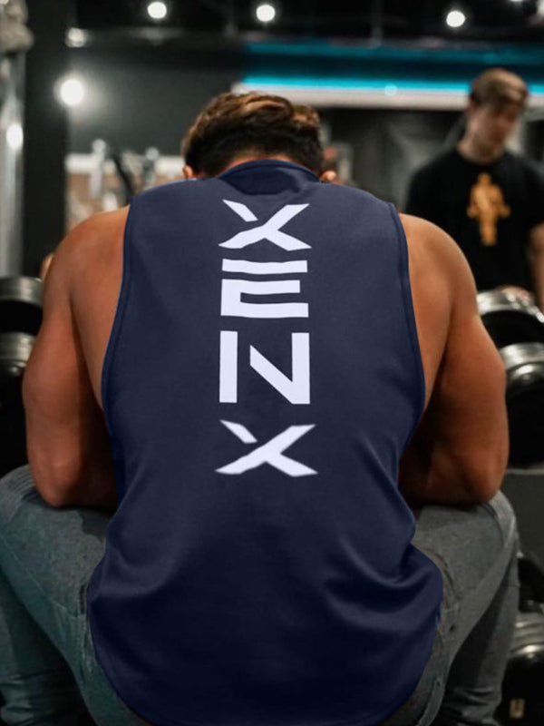 Men's Plus Size Round Neck Tank