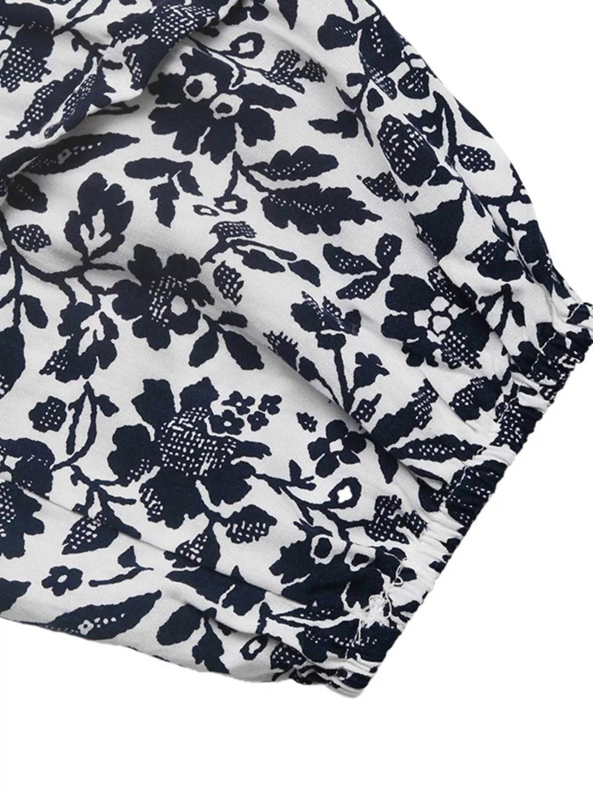 Printed Tie Neck Long Sleeve Blouse 100100483446617 35 Affordable Fashion Under $100 Jerry's Apparel 