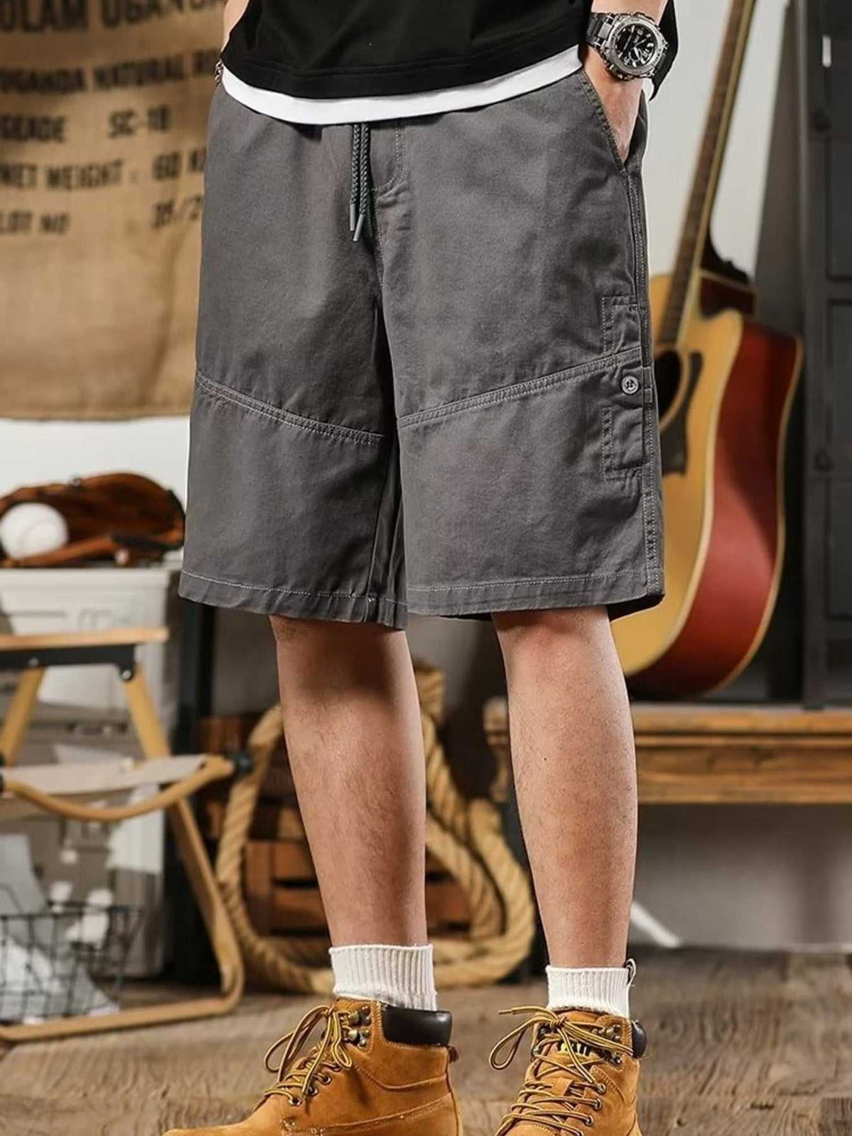 Men's Plus Size Drawstring Shorts with Pockets 100400267679476 29 Affordable Fashion Under $100 Jerry's Apparel 