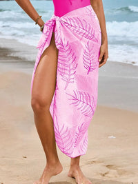 Cutout Sweetheart Neck One-Piece Swimwear and Cover-Up Swim Set