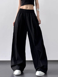 Wide Leg Elastic Waist Pants