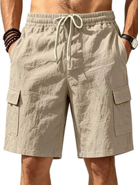 Men's Plus Size Casual Cargo Shorts with Drawstring Waist 100400477807470 36 Affordable Fashion Under $100 Jerry's Apparel 