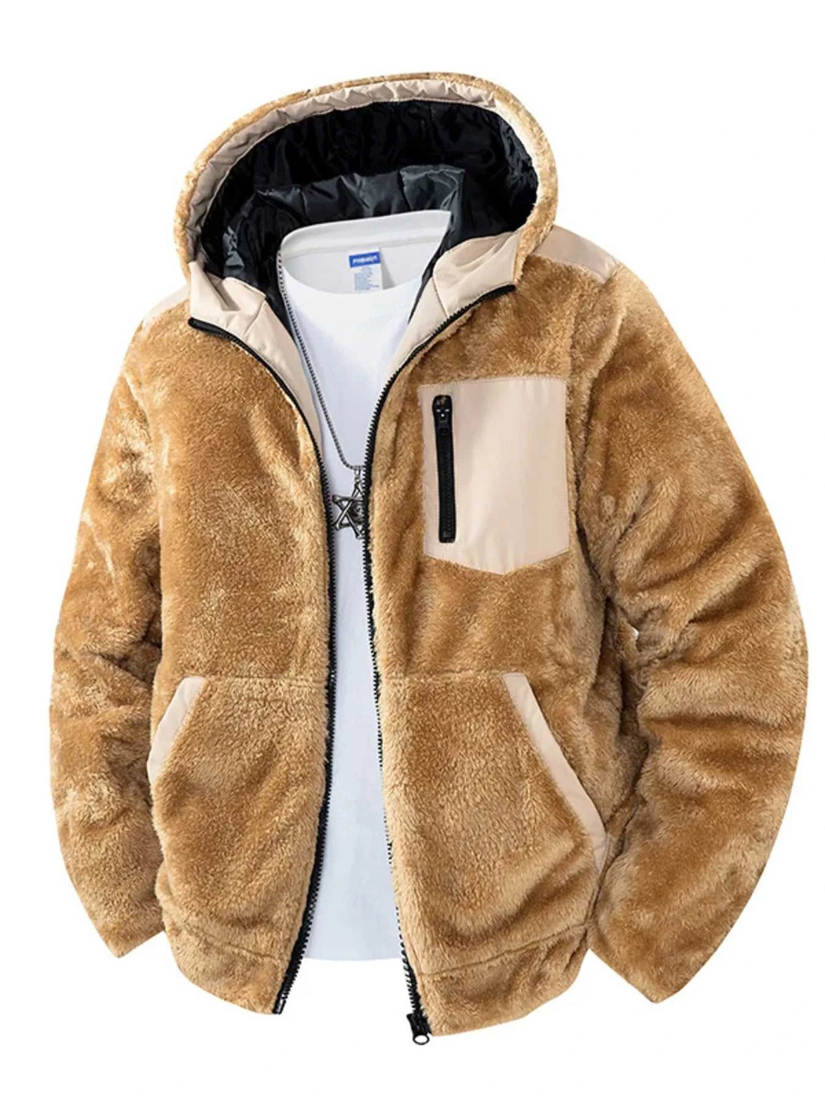 Men's Zip Up Fleece Hooded Jacket 100400117922931 79 Affordable Fashion Under $100 Jerry's Apparel 