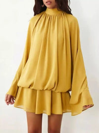 Tie Back Flare Sleeve Mini Dress 101001243212797 45 Affordable Fashion Under $100 Jerry's Apparel 