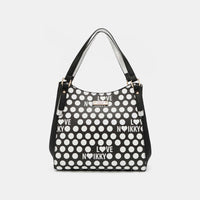 Contrast Polka Dot Handbag