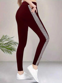 High-Waisted Side Houndstooth Active Leggings 101006615237722 25 Affordable Fashion Under $100 Jerry's Apparel 